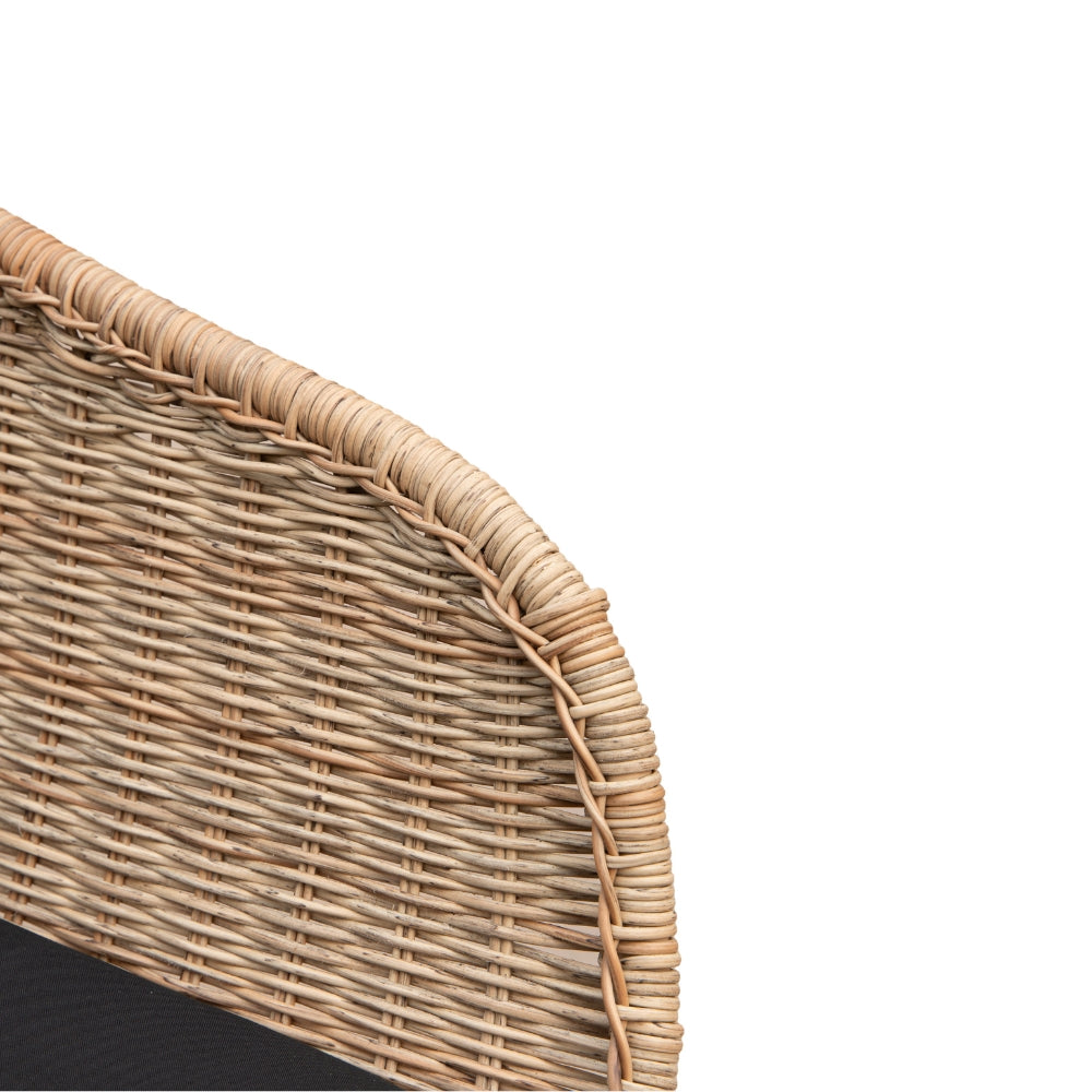 Sandefjord Hagestol - Natur Rattan inkl. sort pute