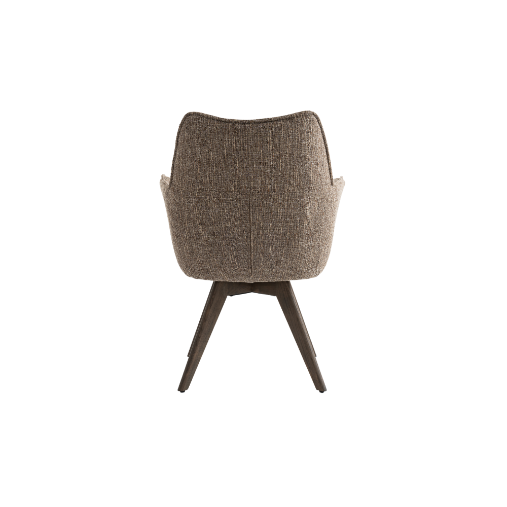 Selbu Spisestol - Brun Bouclé m. Ben i Smoked Eik