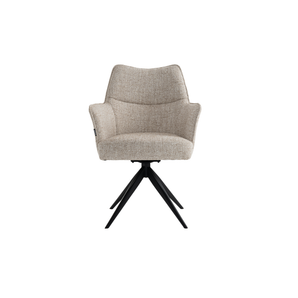 Selbu spisestol i Beige Bouclé m. Metall ben