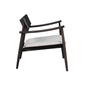 Lara Loungestol i Røkt Eik m. Beige sete