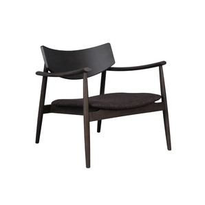 Lara Loungestol i Røkt Eik m. Brun sete