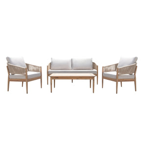 Solheim 4-pers. Loungesett - Beige Reb