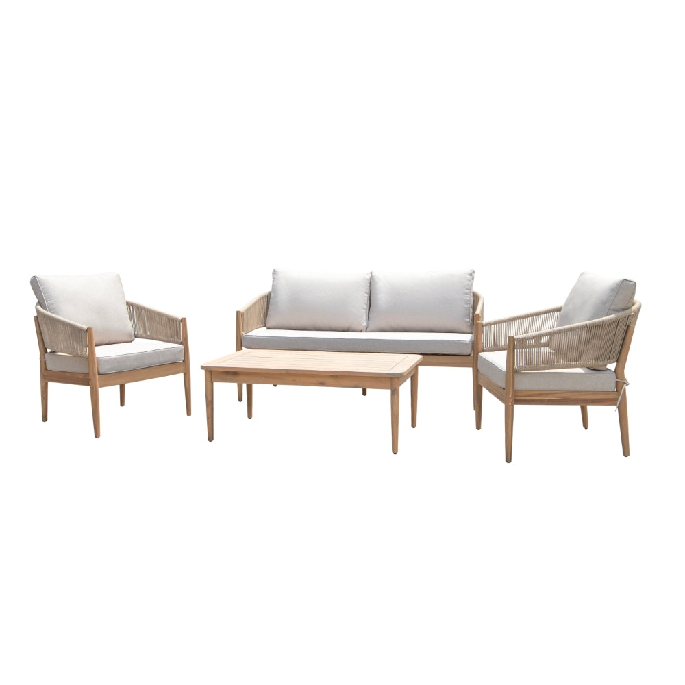 Solheim 4-pers. Loungesett - Beige Tau