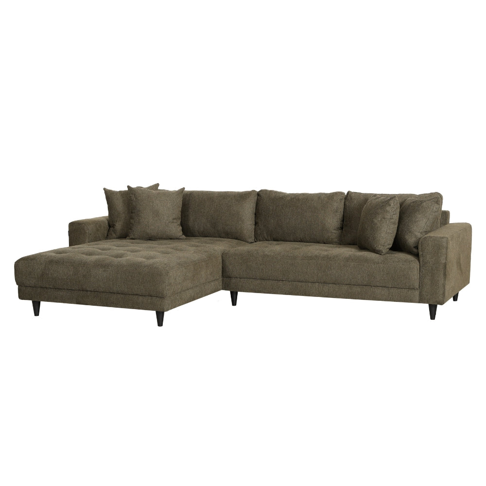Milo Sofa - Vendbar Sjeselong - 283 cm - Grønn