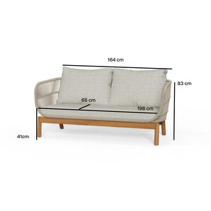 Tokheim 2-pers Loungesofa - Beige Tau