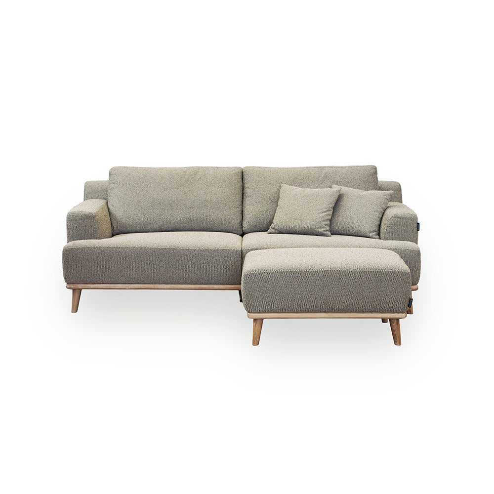 Tomson 3-pers. Sofa - 220 cm - Grøn/Beige