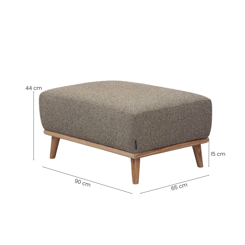 Tomson Puf - 90 x 65 cm - Grøn/Beige