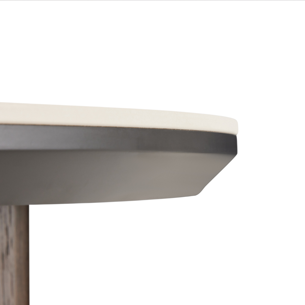 Rio Keramik Sidebord - Ø50 cm - Smoked Eik