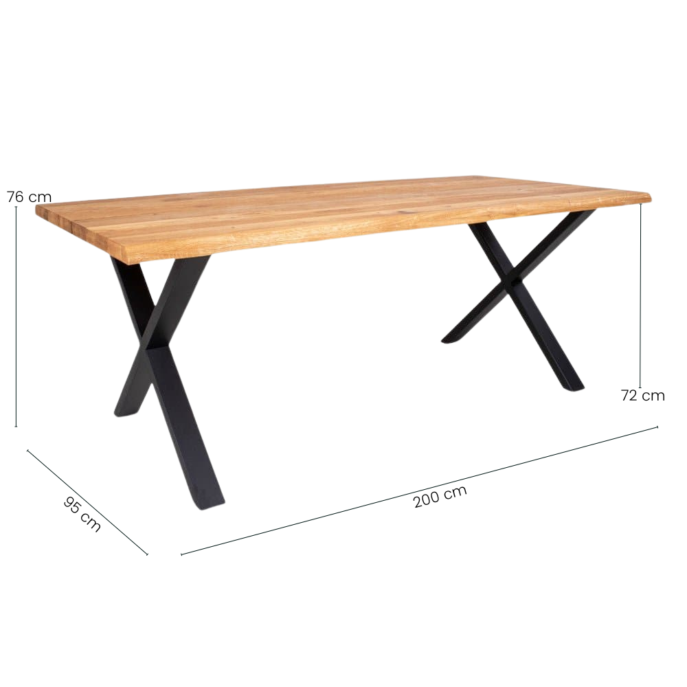 Venus Plankebord - 200 cm - Natur Oljet Eik