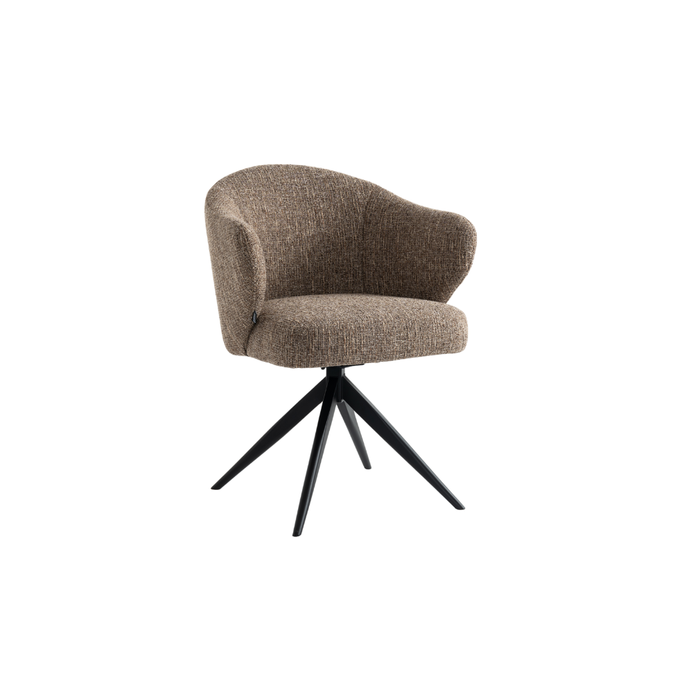 Verdal Spisestol - Brun Bouclé m. Metall Ben