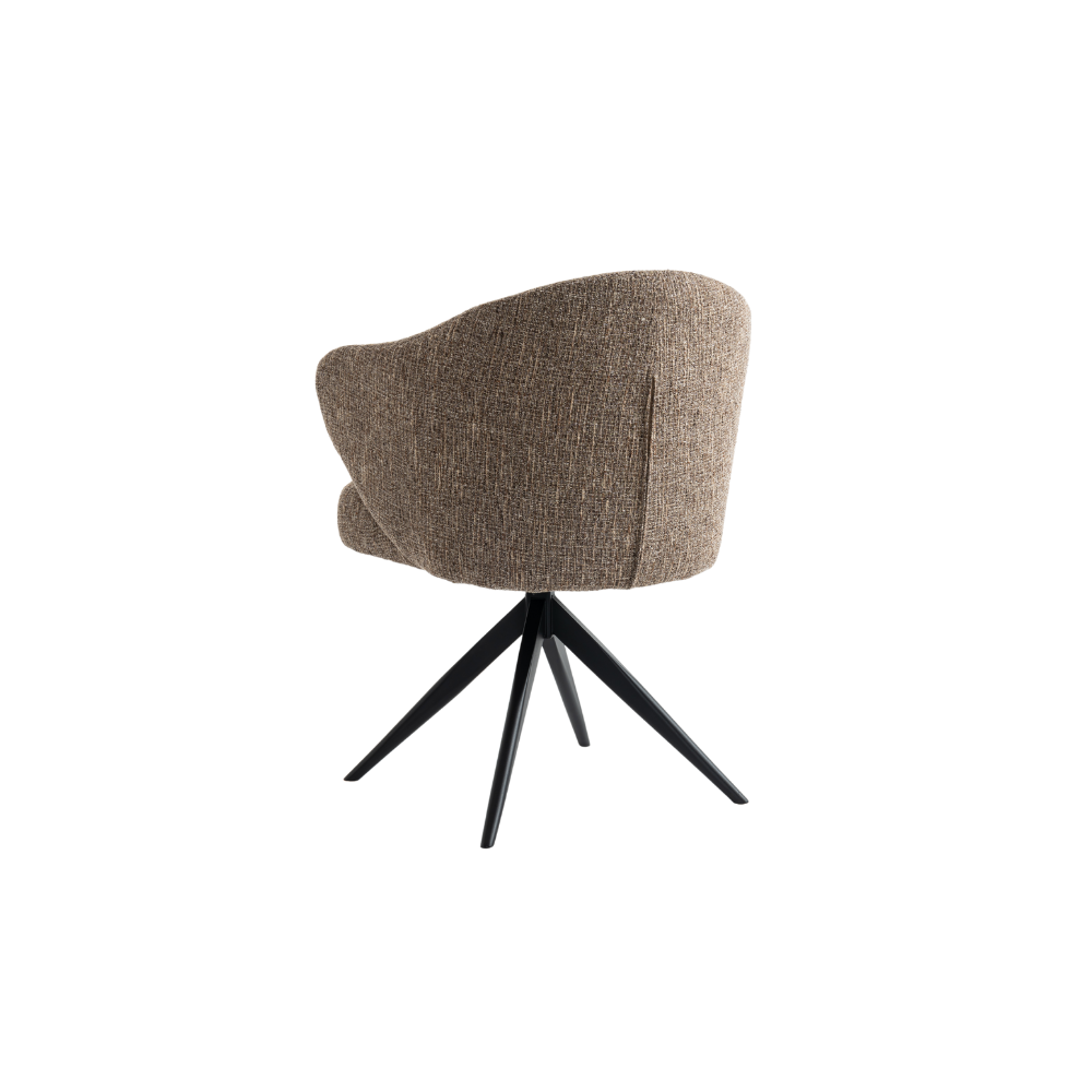 Verdal Spisestol - Brun Bouclé m. Metall Ben