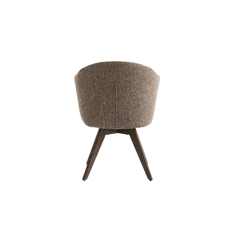 Verdal Spisestol - Brun Bouclé m. Ben i Smoked Eik