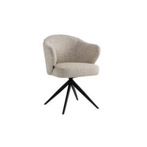 Verdal Spisestol i Beige Bouclé m. Metall ben