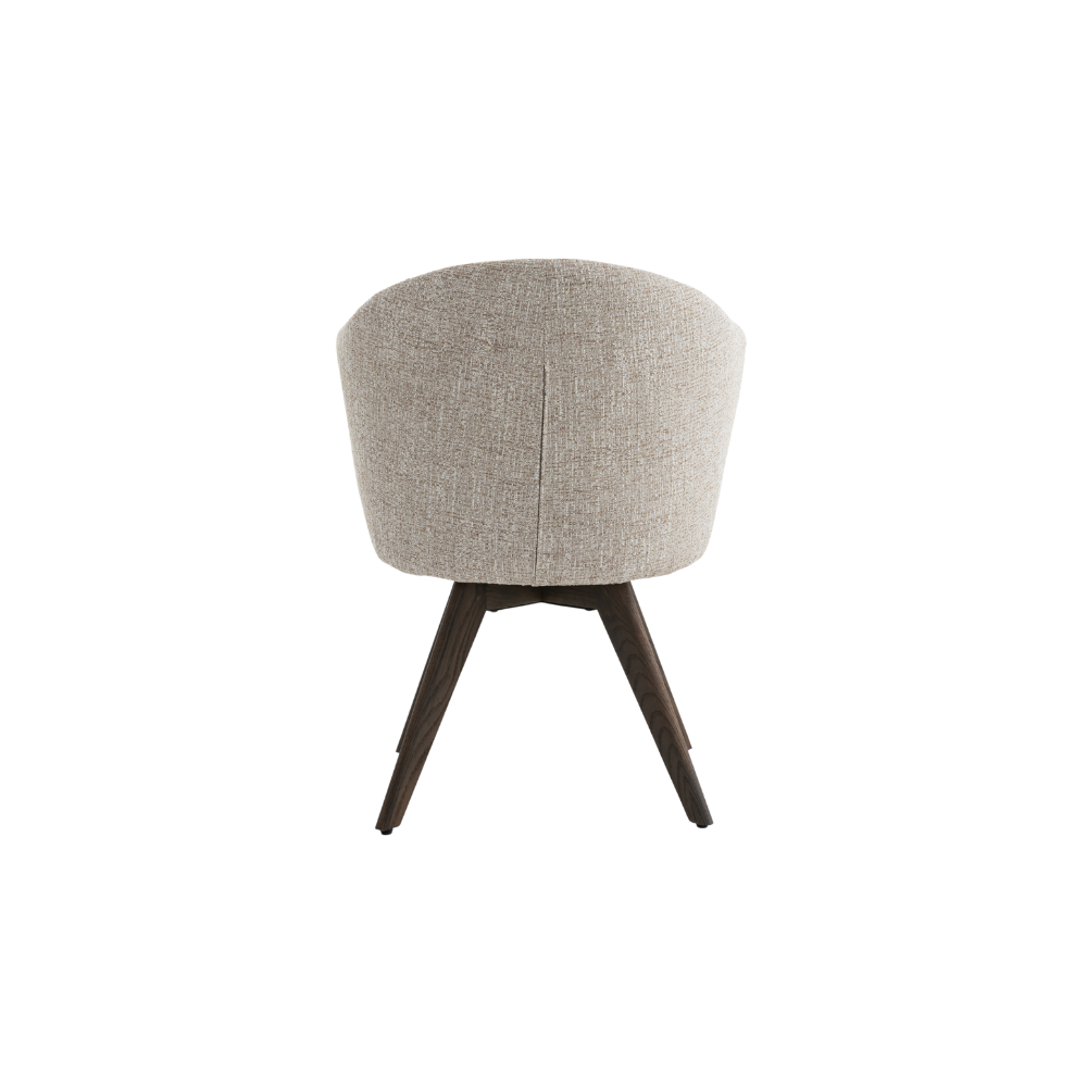 Verdal Spisestol - Beige Bouclé m. Ben i Smoked Eik