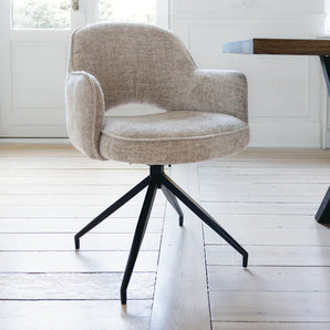 Vigga Spisestol m. svingfunksjon - Beige stoff
