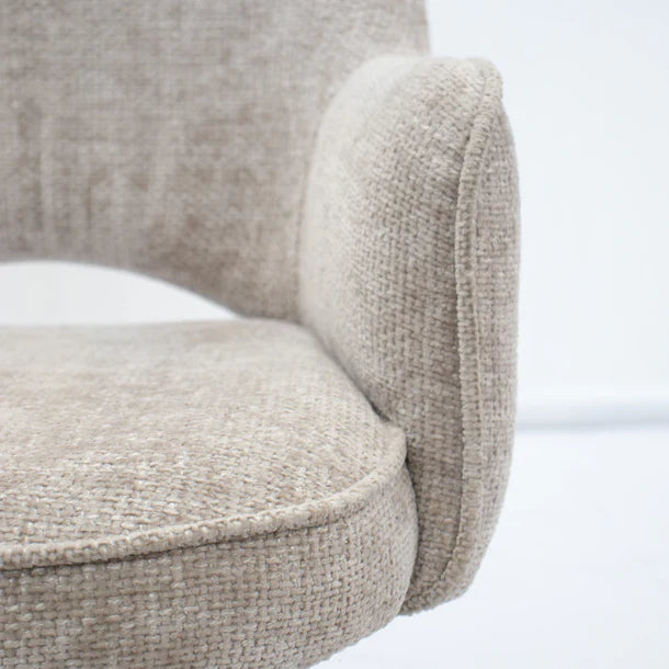 Vigga Spisestol m. Svingfunksjon - Beige Stoff