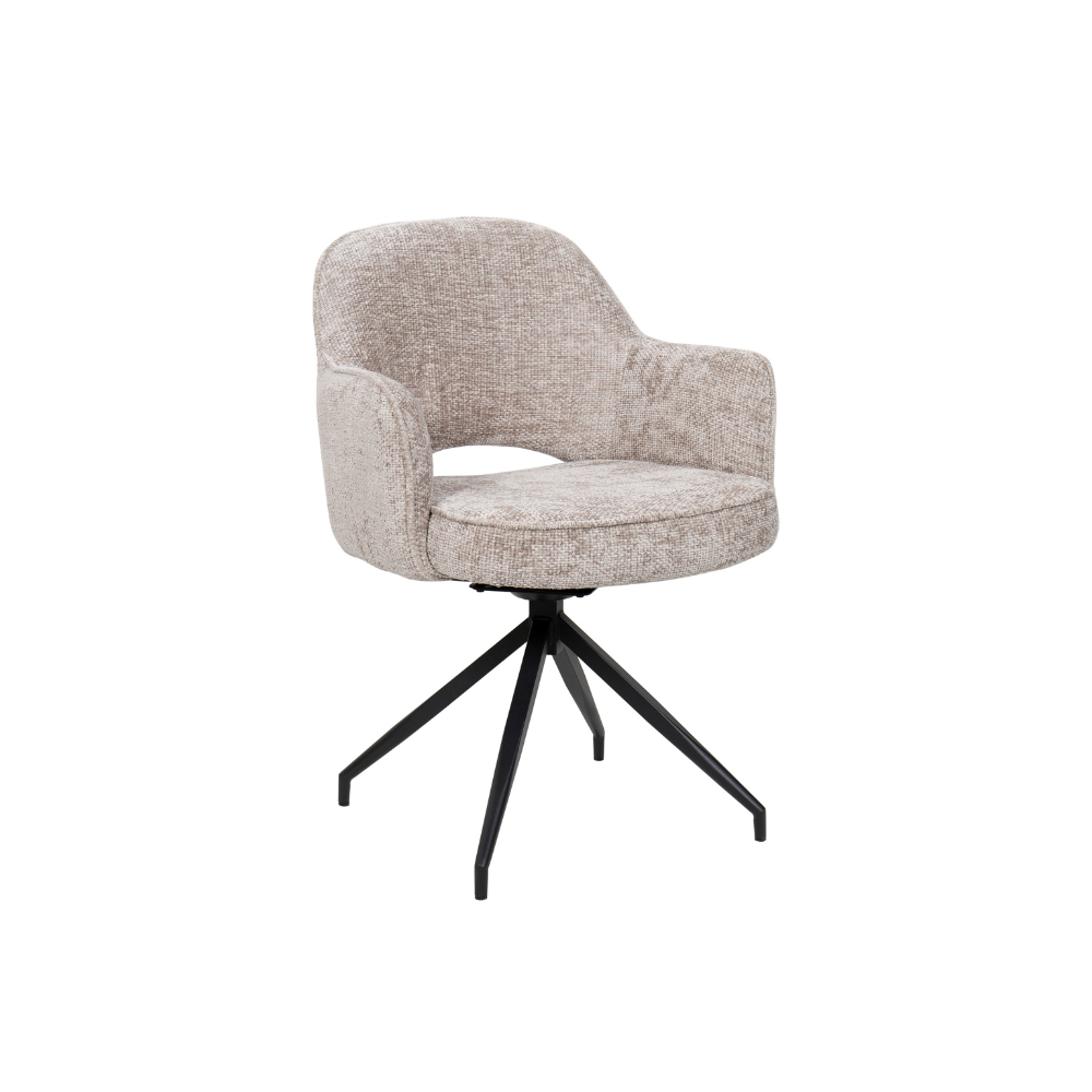 Vigga Spisestol m. Svingfunksjon - Beige Stoff
