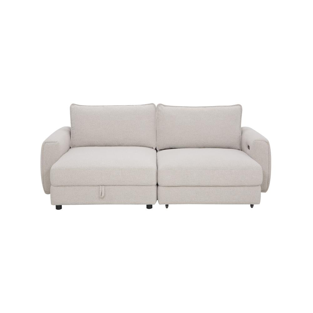 Naya Sofa med elektronisk modul - Høyrevendt - Beige Boucle