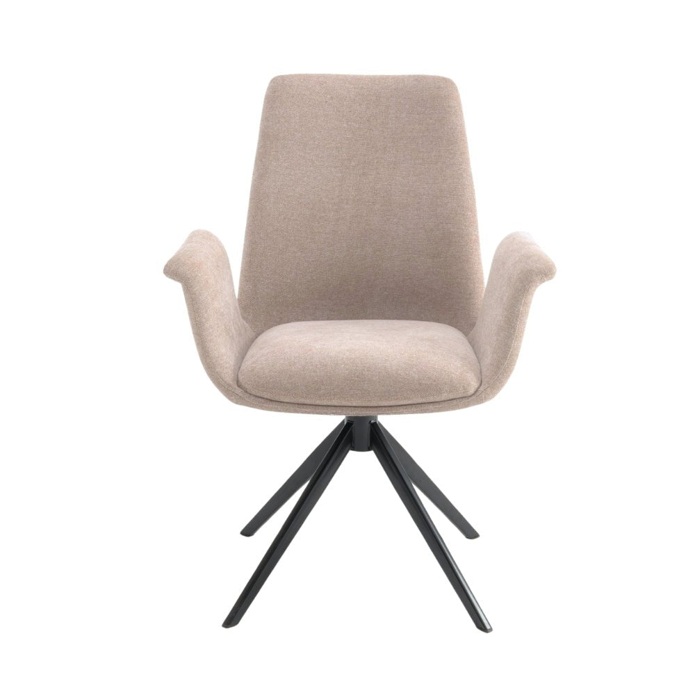 Arvik Spisestol m. 180° Svingfunksjon - Beige Stoff