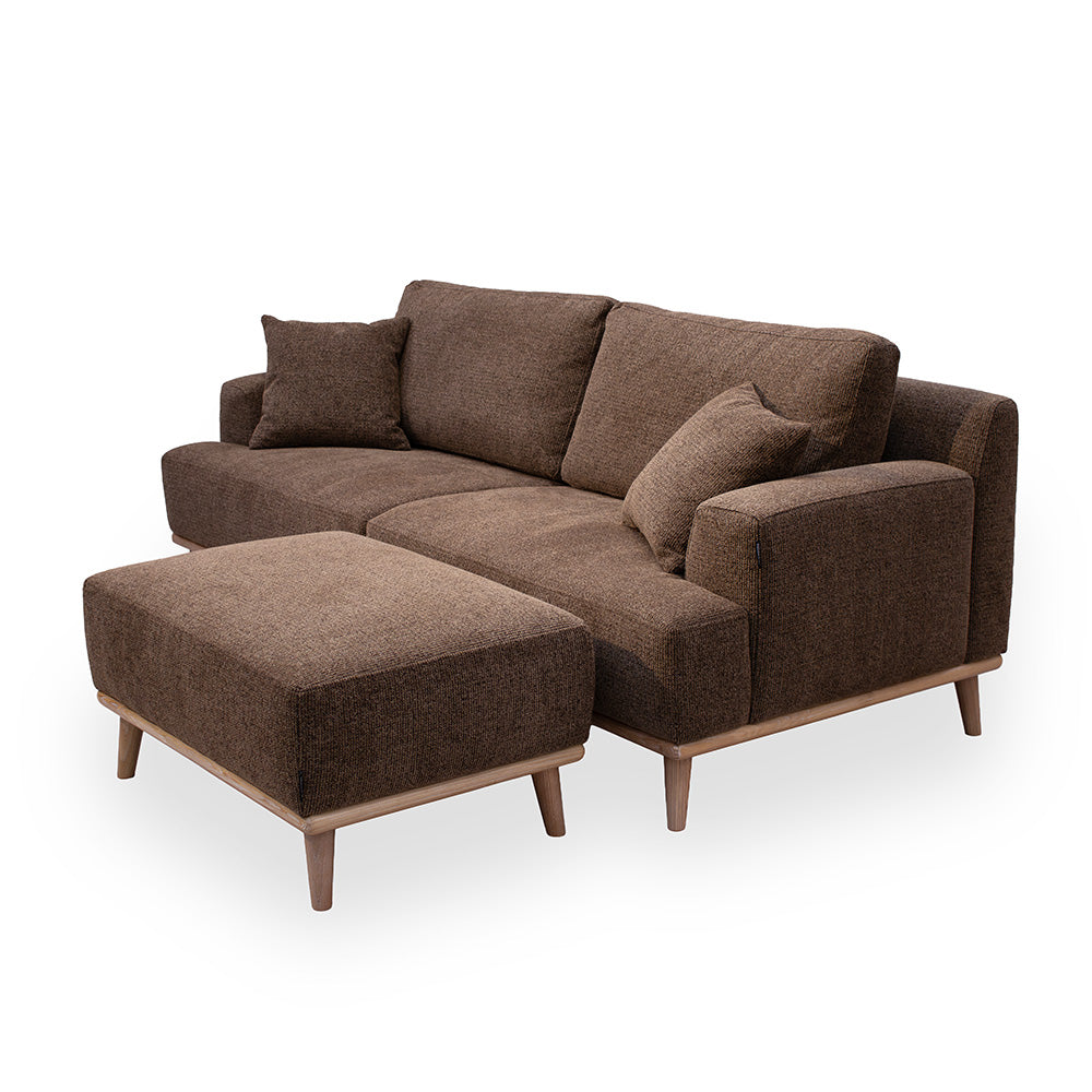 Tomson 3-seters Sofa - 220 cm - Brun