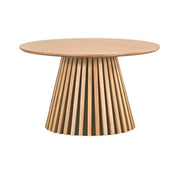 Måne Lamel Sofabord - Ø78 cm - Natur Eik