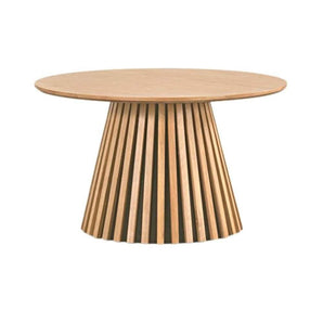 Måne Lamel Sofabord - Natur Eik Ø78 cm