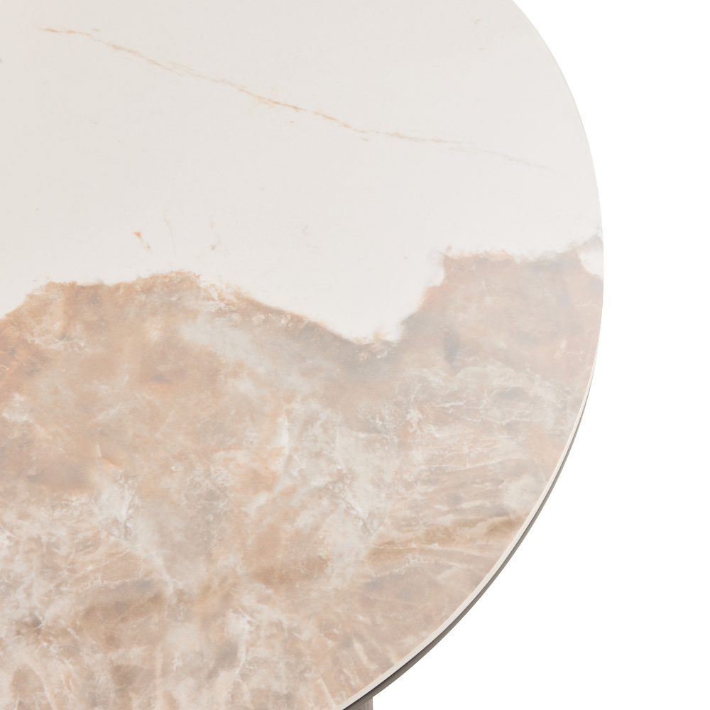 Rio Keramik Sidebord - Ø50 cm - Smoked Eik