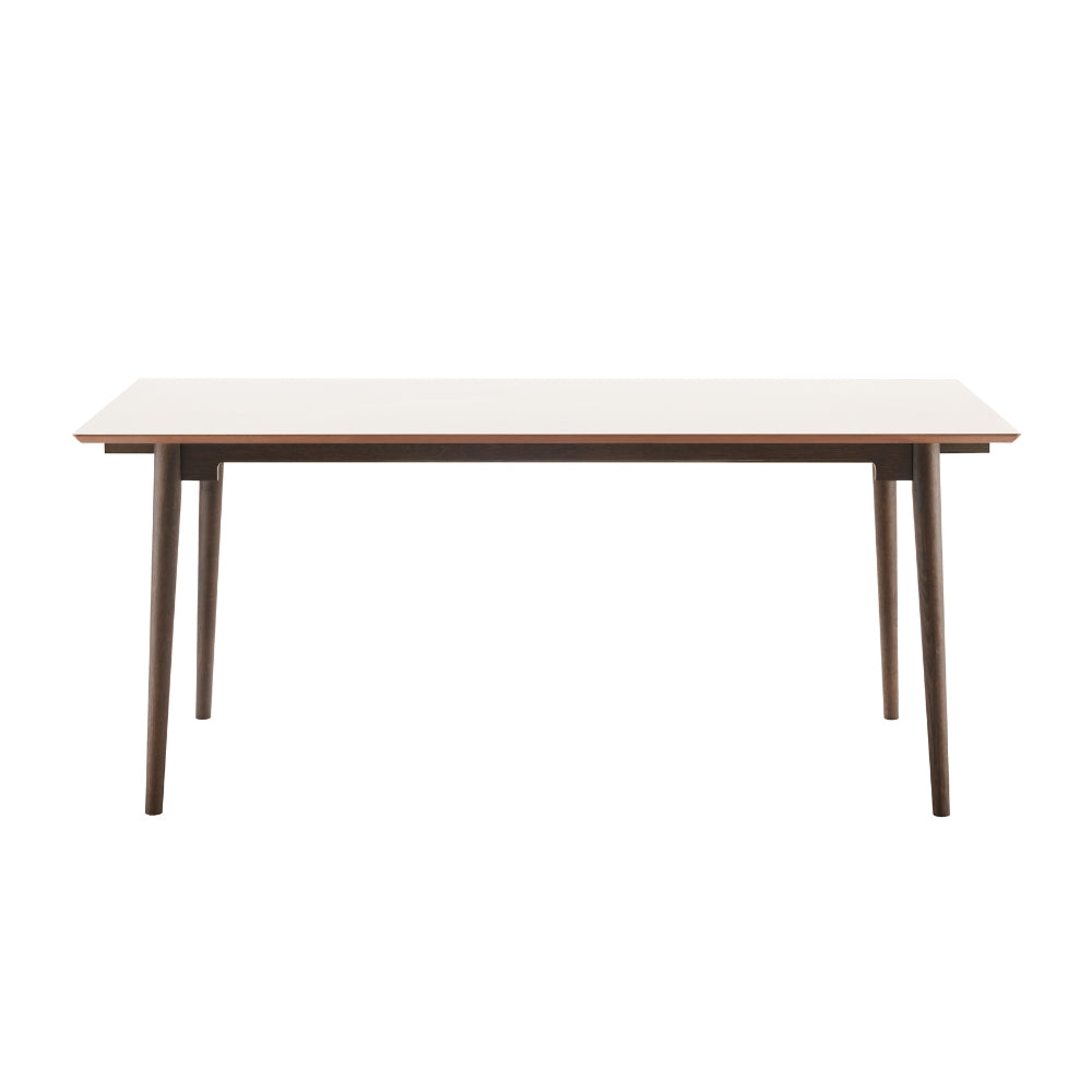 Holms Spisebord i 180 cm, inkl. plater i smoked eik og taupe