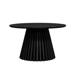 Måne Lamel Sofabord - Sortbeiset Eik Ø78 cm