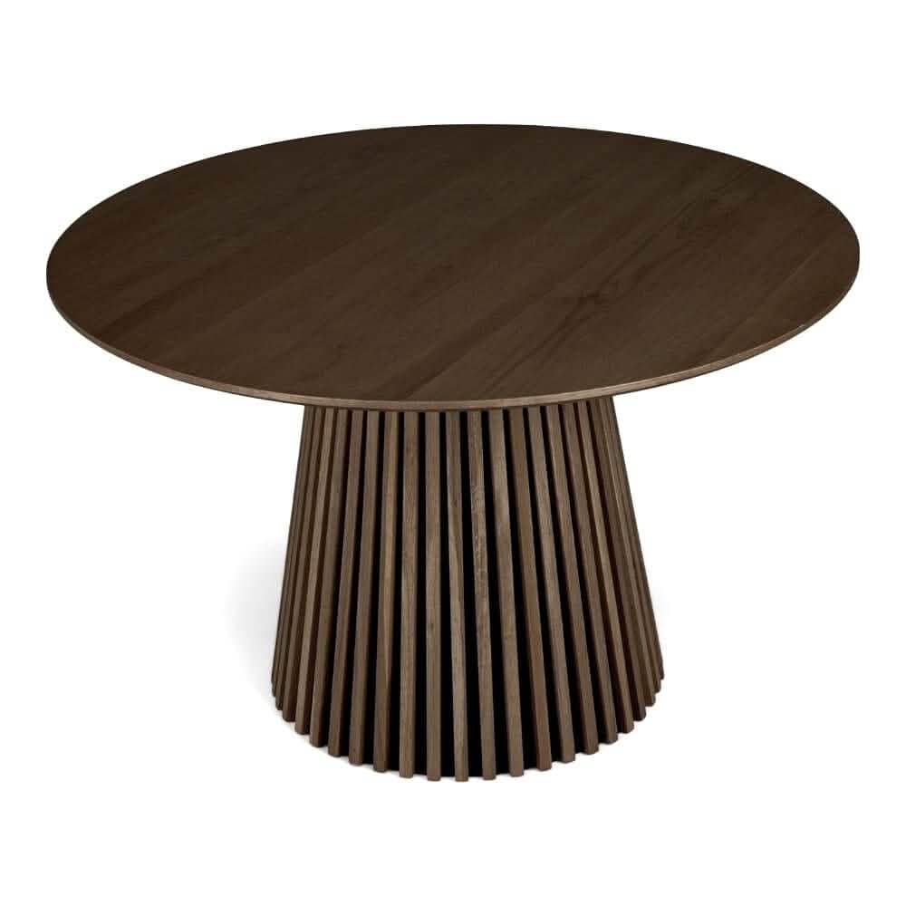 Måne Lamell Spisebord - Smoked Eik Ø120