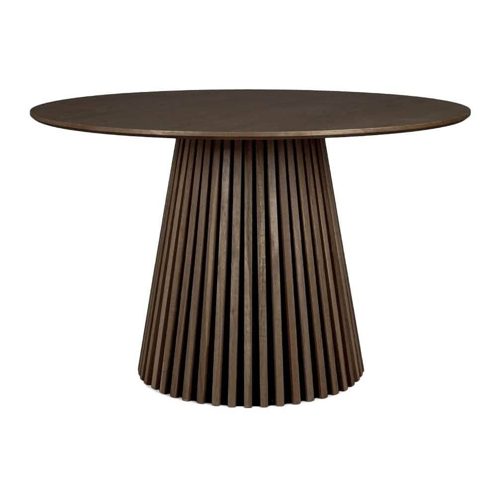 Måne Lamell Spisebord - Smoked Eik Ø120