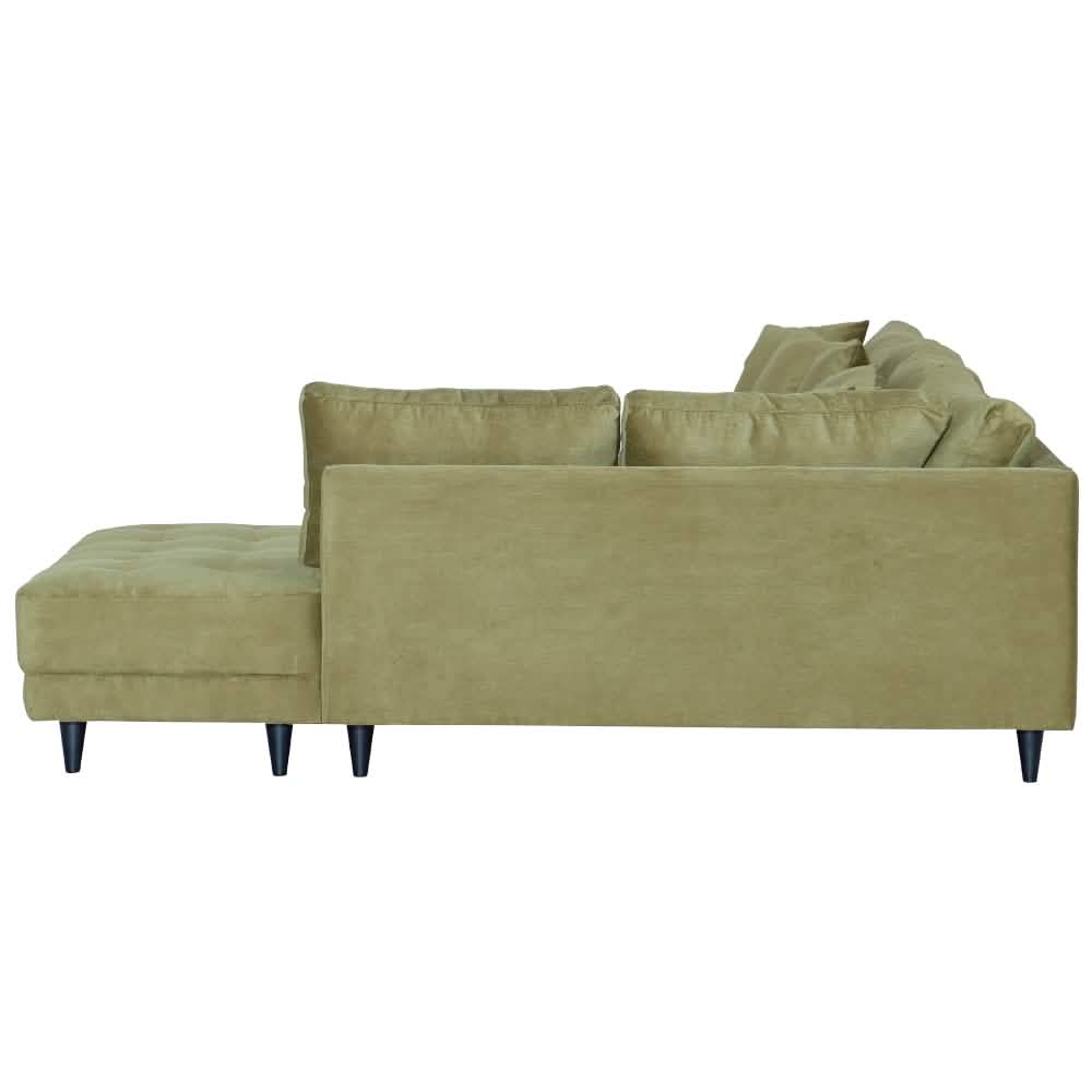 Milo U-sofa Høyrevendt - Grønn