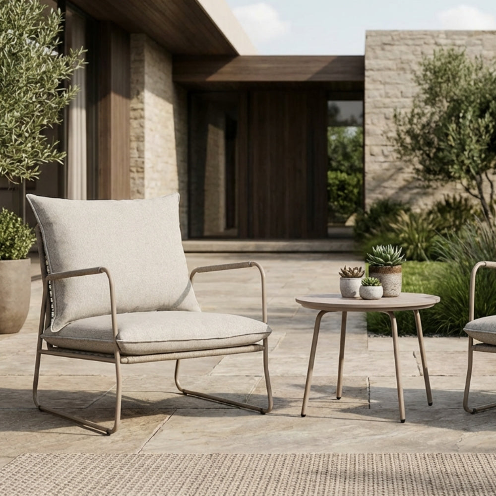 Elvheim Loungesett inkl. bord - Beige