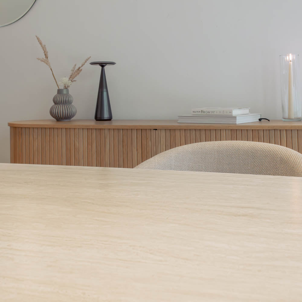 Molde Spisebord - 180 x 90 cm - Naturstein