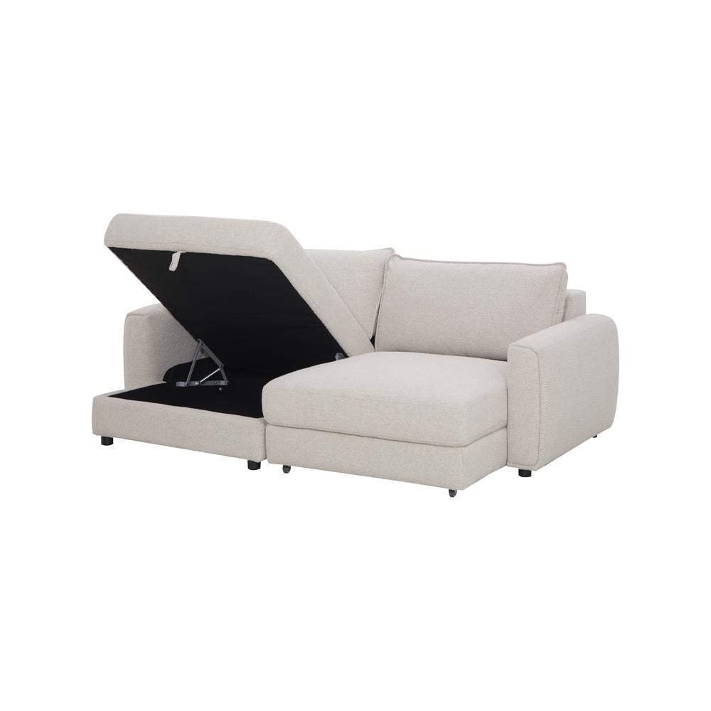 Naya Sofa med elektronisk modul - Høyrevendt - Beige Boucle