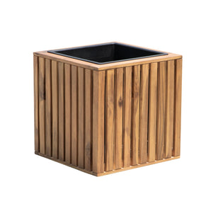 Plantekasse i Akasie - 40x40x40 cm