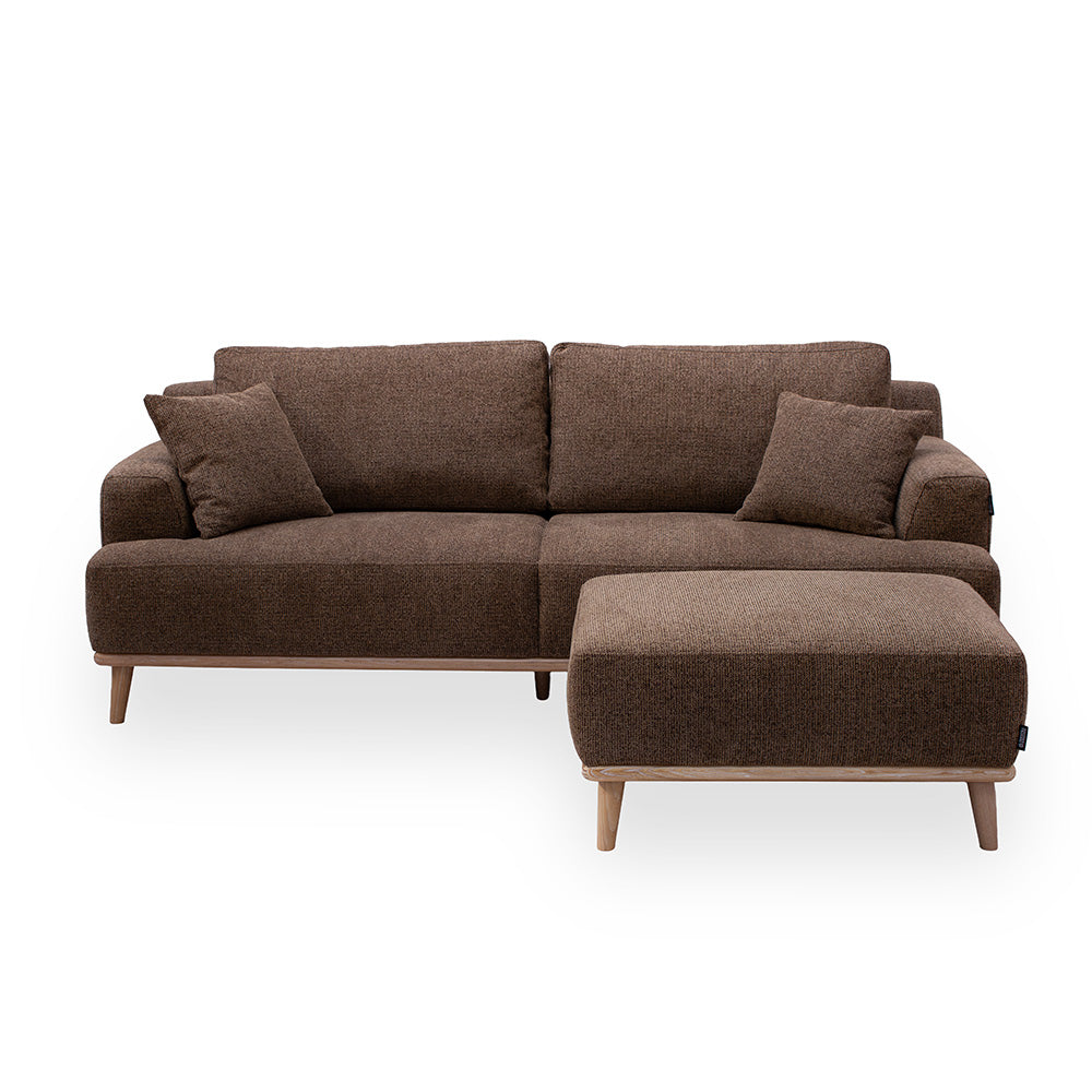 Tomson 3-seters Sofa - 220 cm - Brun
