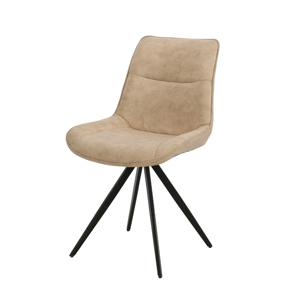Elin Spisestol m. Svingfunksjon - Beige Microfiber