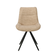 Elin Spisestol m. Svingfunksjon - Beige Microfiber