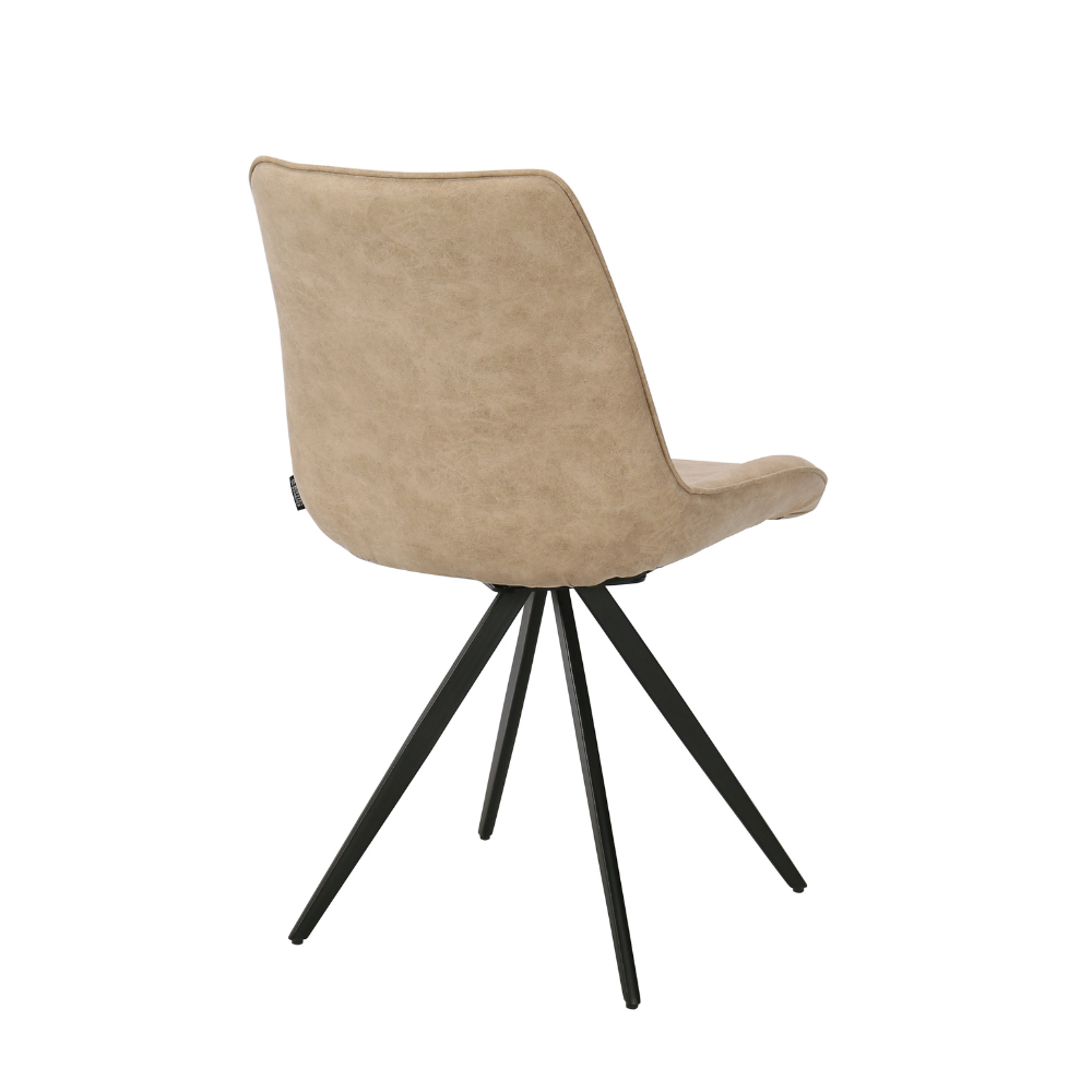 Elin Spisestol m. Svingfunksjon - Beige Microfiber