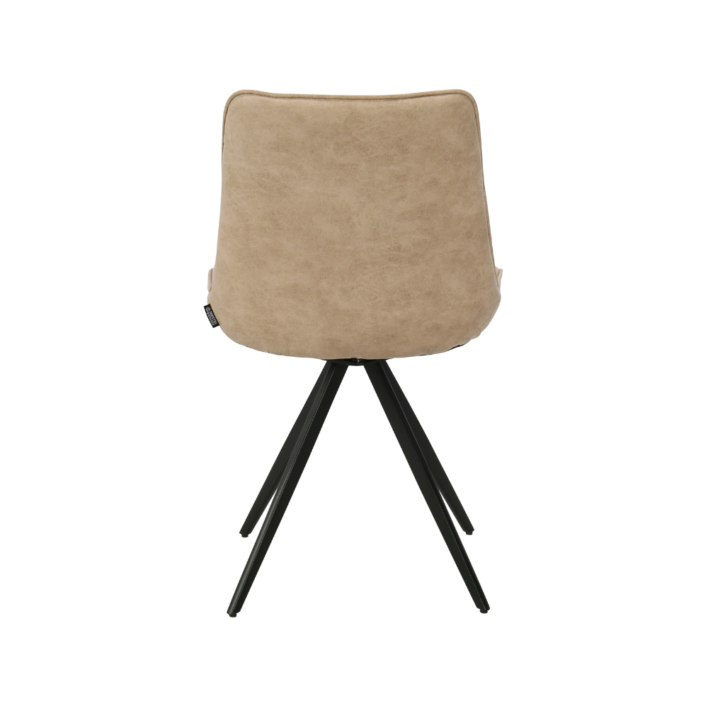 Elin Spisestol m. Svingfunksjon - Beige Microfiber