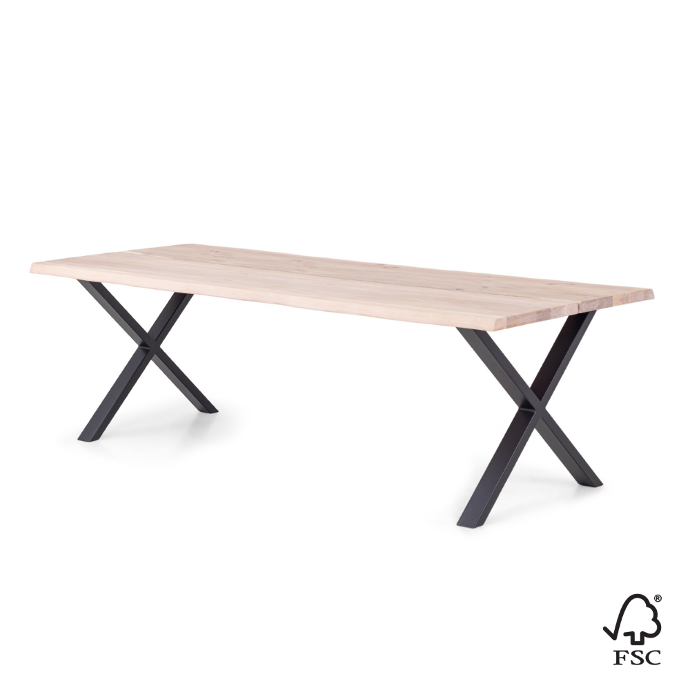 Venus Plankebord - Eik 240 cm - Hvit Oljet