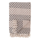 Alanya plaid - Brun/Beige/Hvid - Hofstra & Wagner