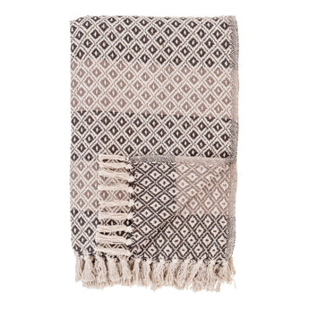 Alanya plaid - Brun/Beige/Hvid - Hofstra & Wagner