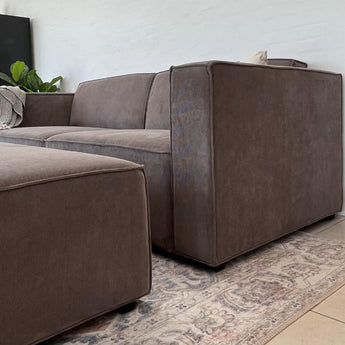 Balu Sofa - Grå Fløjl - Hofstra & Wagner