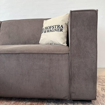 Balu Sofa - Grå Fløjl - Hofstra & Wagner
