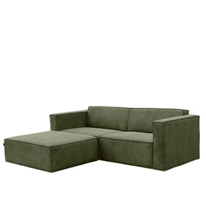 Balu Sofa - Grøn inkl. puf - Hofstra & Wagner