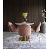 Geneve Spisebordsstol - Rosa velour - Hofstra & Wagner