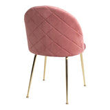 Geneve Spisebordsstol - Rosa velour - Hofstra & Wagner