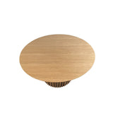 Måne Lamel Spisebord - Natur Eg Ø140 cm - Hofstra & Wagner